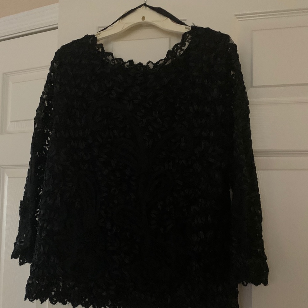 Party Sequin/Bead top, black